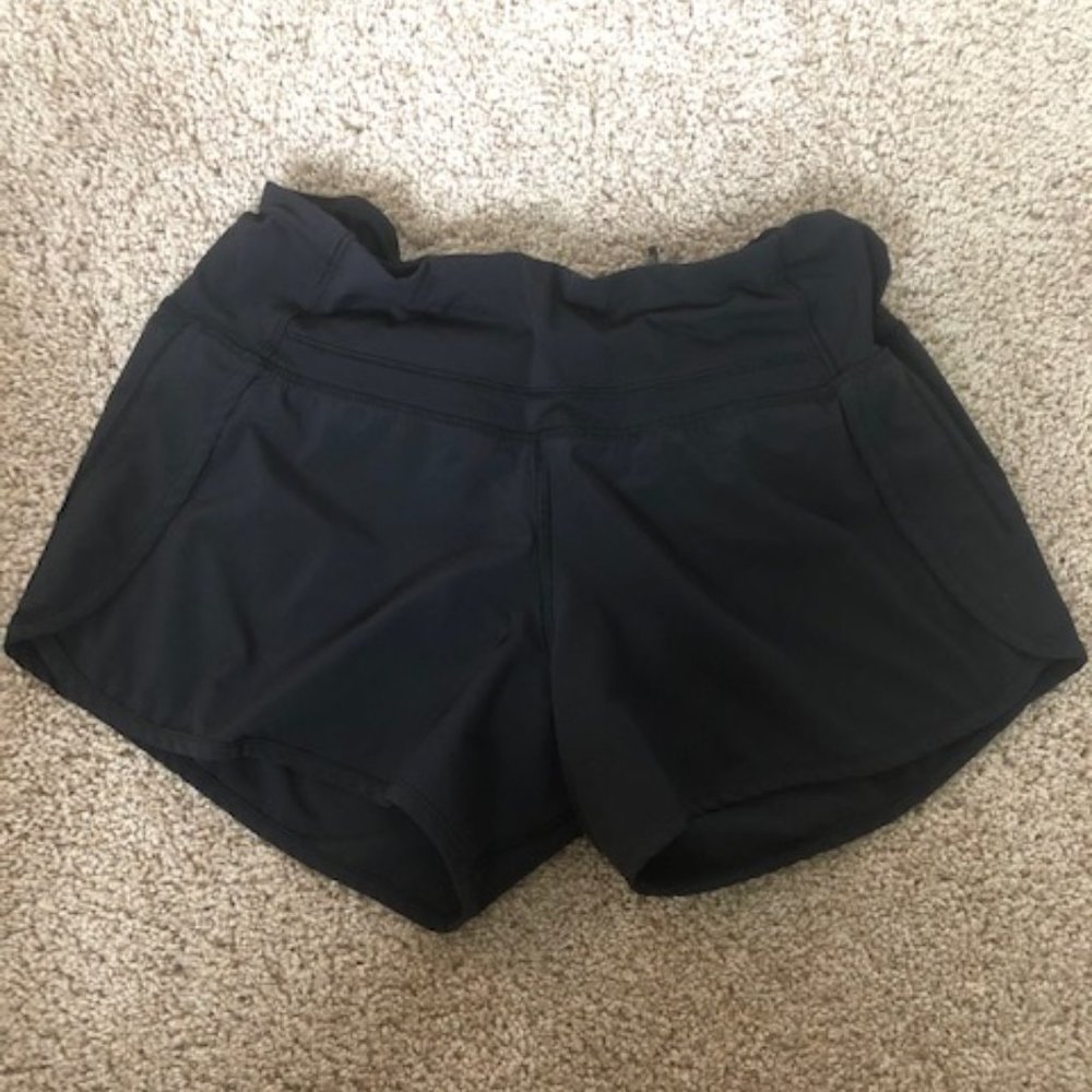 Black Lululemon Run Times Short